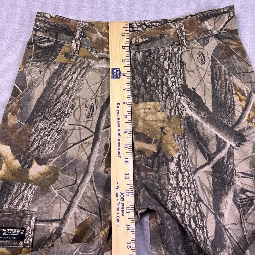 Realtree Pro Series Hardwoods Camo High Rise Cargo Pants Boys Size 5 Camouflage